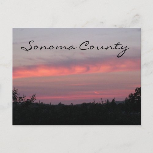 Sonoma County Sunset 2 Postcard