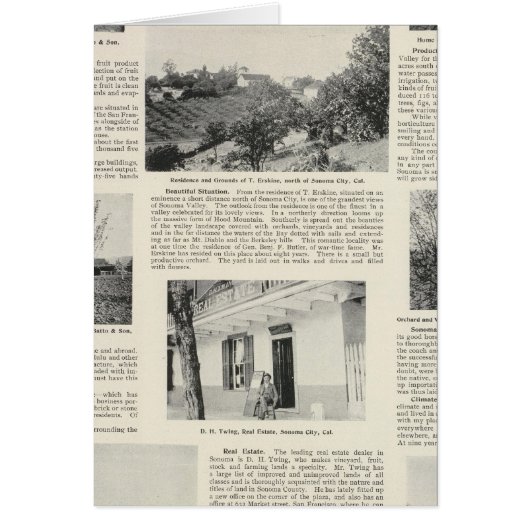 Sonoma Farms, California (Front)