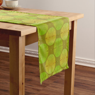 Sonoma Lime Green and Yellow Short Table Runner