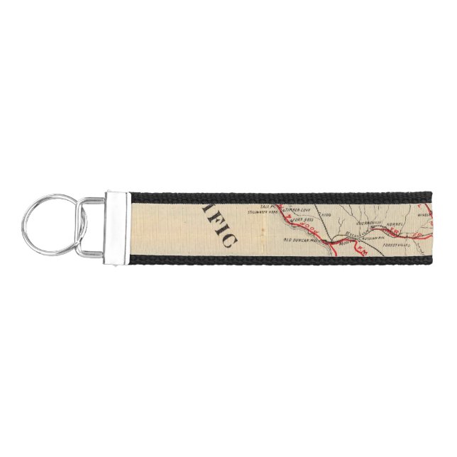 Sonoma, Marin, Lake, and Napa Counties Wrist Keychain (Keys on Left)