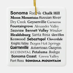 Sonoma & Napa Ornament