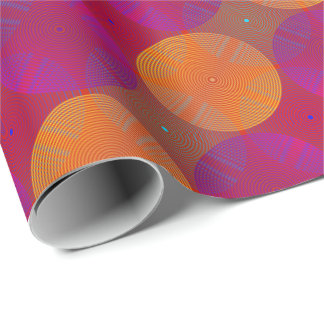 Sonoma Orange and Purple Wrapping Paper