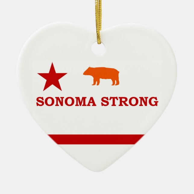 Sonoma strong Christmas ornament (Front)