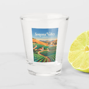 Sonoma Valley California Shot Glass