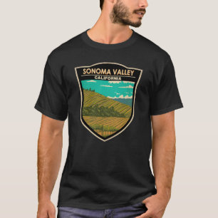 Sonoma Valley California Travel Art Vintage T-Shirt