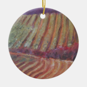 Sonoma Vineyards California vine wine Ceramic Ornament