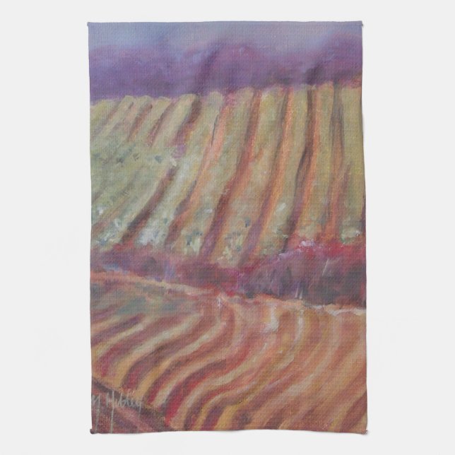 Sonoma Vineyards California vines Kitchen Towel (Vertical)