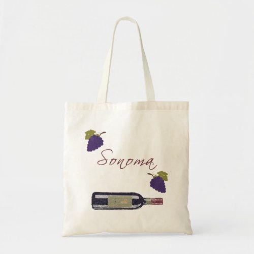 Sonoma Vintage Wine Tote Bag