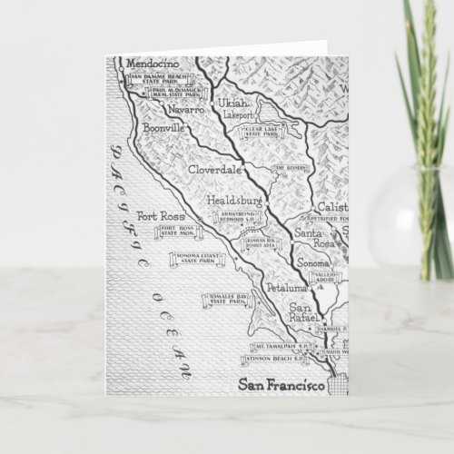 Sonoma Wine Country Note Card