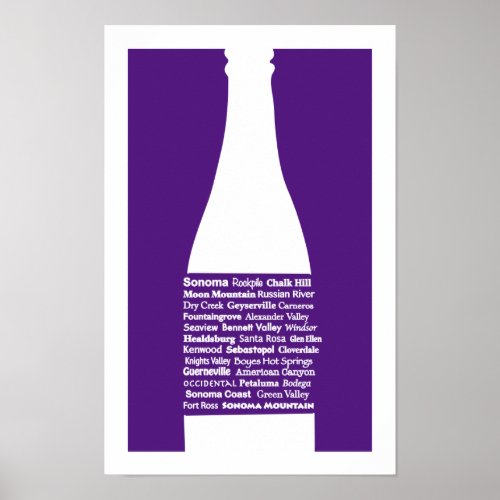 Sonoma Wine Purple Print