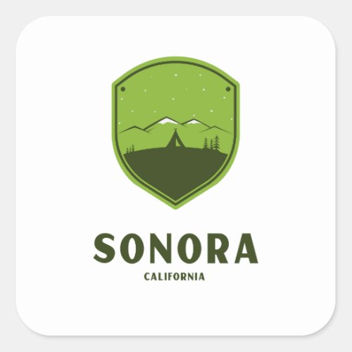 Sonora _ California Square Sticker