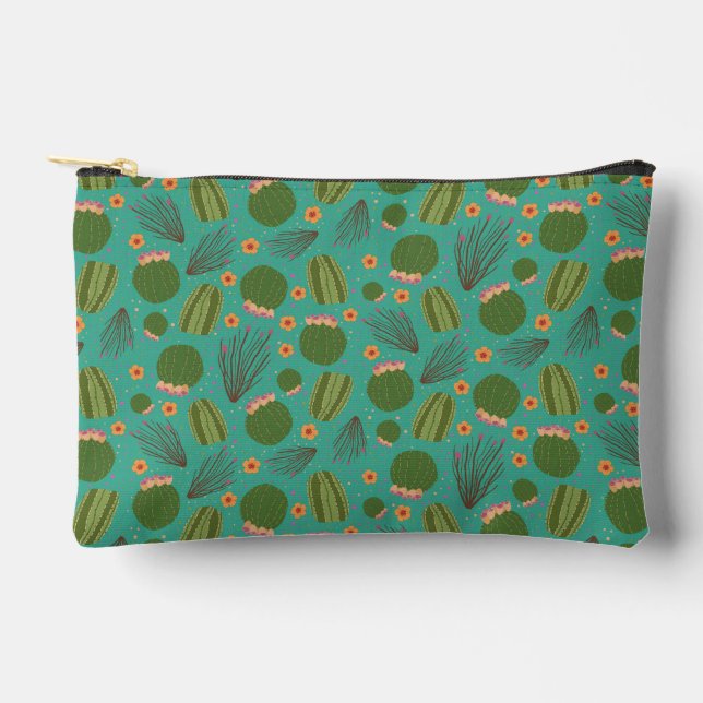 Sonoran Desert Botanical Ocotillo Pattern Accessory Pouch (Front)