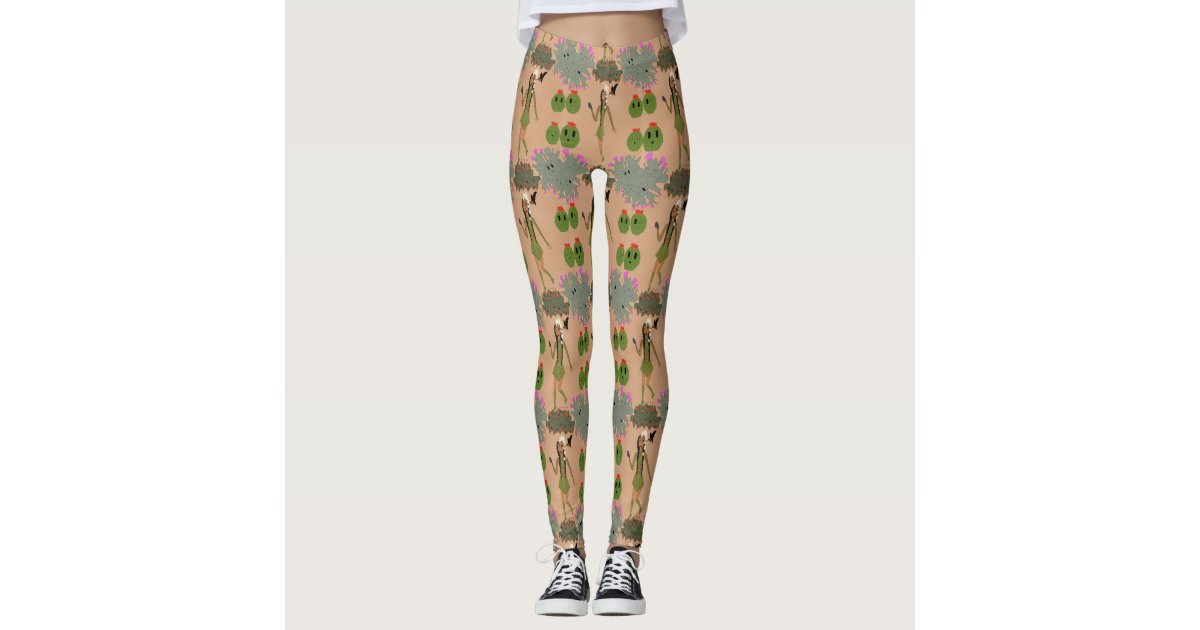 Cactus Print Leggings