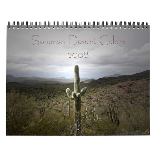 Sonoran Desert Calendar for 2008