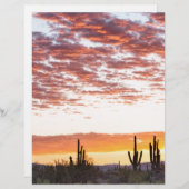 Sonoran Desert Colorful Sunrise Morning (Front/Back)