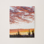 Sonoran Desert Colorful Sunrise Morning Jigsaw Puzzle