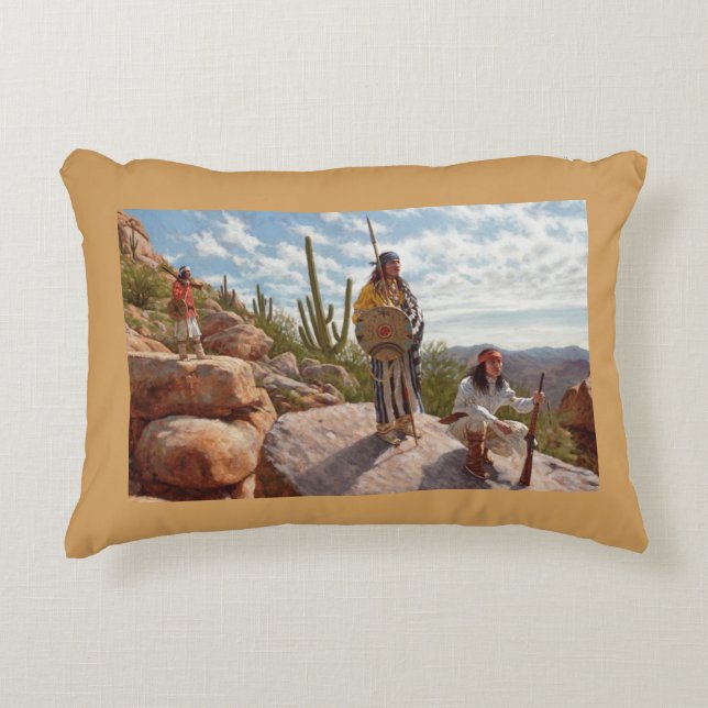 Sonoran Desert Native Americans Decorative Pillow (Front)