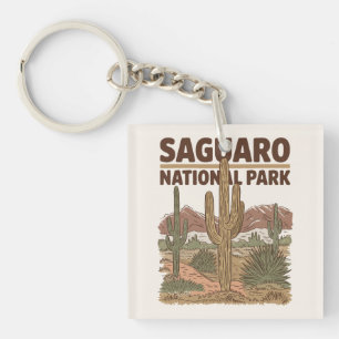 Sonoran Desert Saguaro National Park Keychain