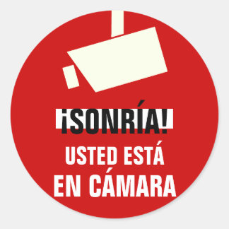 SONRÍA USTED ESTÁ EN CÁMARA Stickers