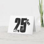 Son's 25th birthday, white and black. card<br><div class="desc">A white background featuring black text,  on this 25th birthday greeting for any cool son. My Funny Mind Greetings.</div>