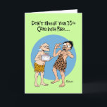 Son's 35th Birthday Card<br><div class="desc">Funny 35th Birthday Greeting Card for 35-year-old Male Homosapien</div>