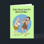 Son's 35th Birthday Card<br><div class="desc">Funny 35th Birthday Greeting Card for 35-year-old Male Homosapien</div>