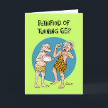 Son's 65th Birthday Card<br><div class="desc">Funny 65th Birthday Greeting Card for a man who is turning 65 years old</div>