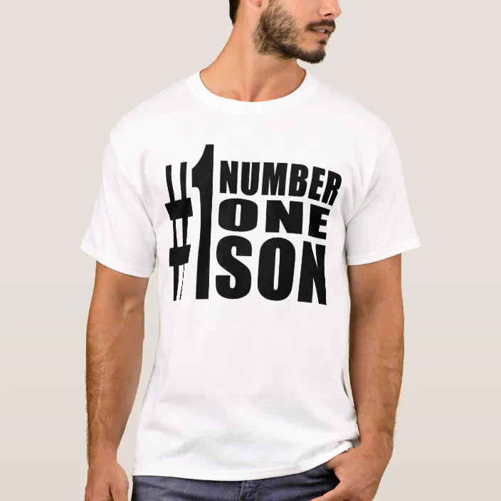 #1 Mens Novelty T Shirt Number One Christmas Birthdays Fathers Day Gift Ideas