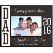 Son's Favourite Hero Black Picture Frame (Front)