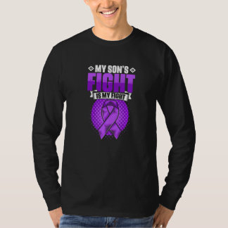 Son's Fight Is My Fight Epilepsy Survivor Epilepsy T-Shirt