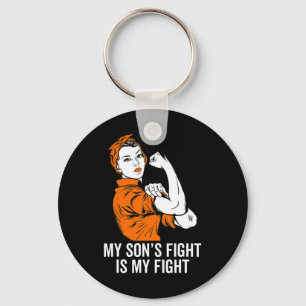 Son's Fight Is My Fight Leukemia Awareness Month G Keychain