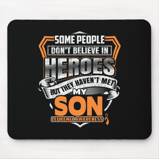 Son's Fight Is My Fight Leukemia Awareness  Mouse Pad (Front)