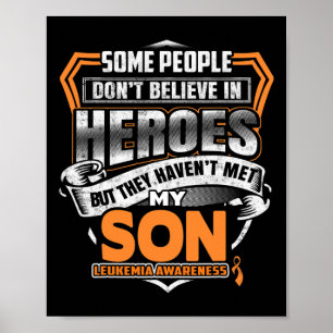 Son's Fight Is My Fight Leukemia Awareness Poster