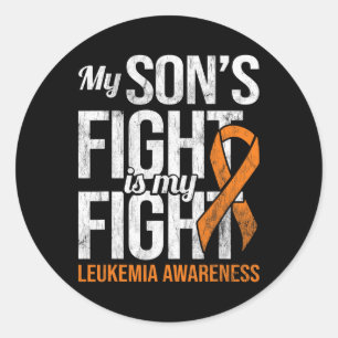 Son's Fight My Fight Leukemia Awareness Leukemia C Classic Round Sticker