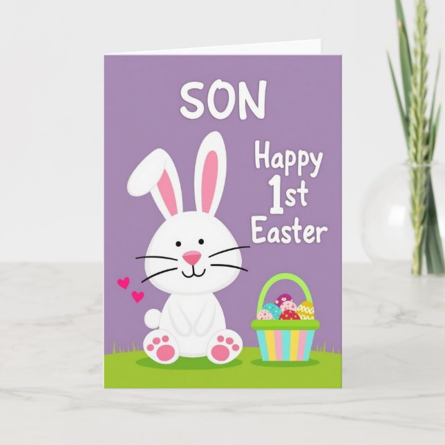 Sons First Easter Greeting Card (Front)