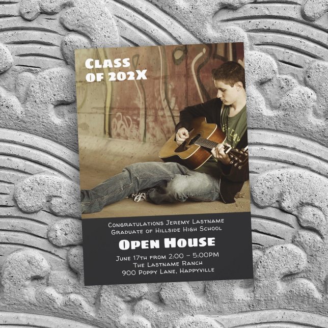 Sons Graduation Photo Announcement Open House (Creator Uploaded)