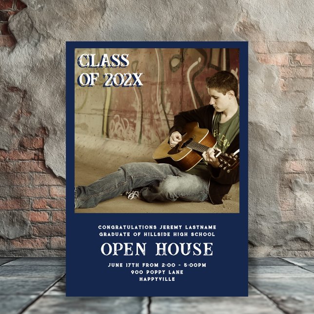 Sons Graduation Photo Announcement Open House (Creator Uploaded)