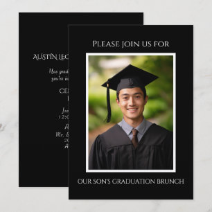 Son's Graduation Picture Brunch  Invitation