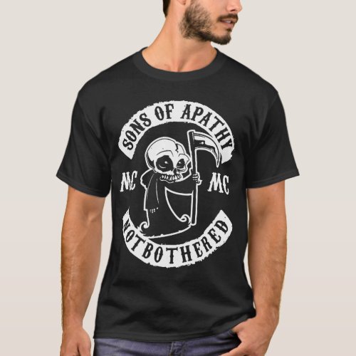 Sons of Apathy Anarchy Gang Patch Reaper Anarchy M T_Shirt