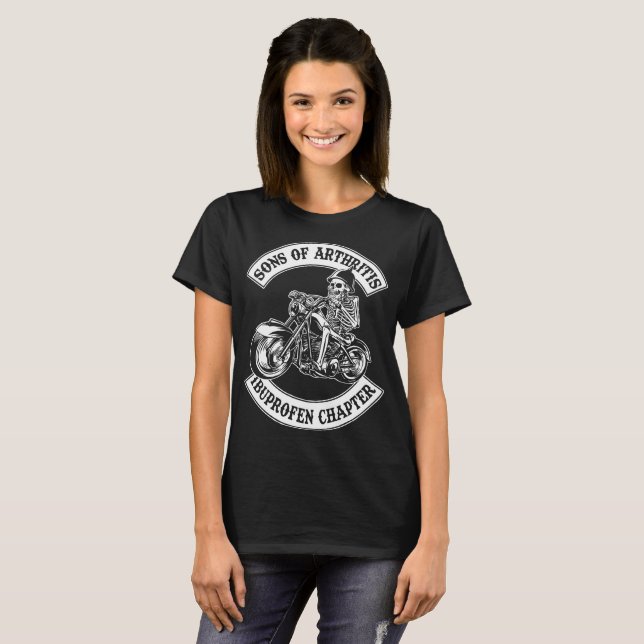 sons of arthritis chapter motorcycle T-Shirt (Front Full)