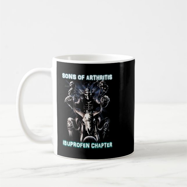 Sons of Arthritis Mens Ibuprofen Chapter Short Sle Coffee Mug (Left)