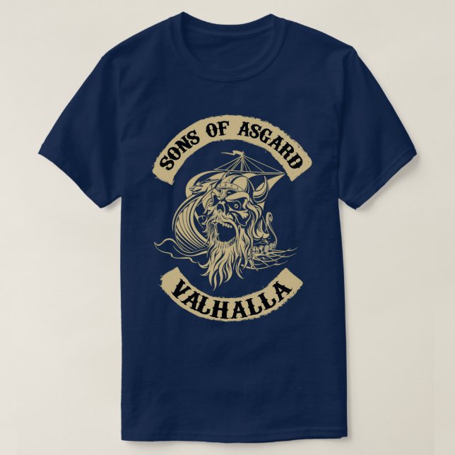 Sons of Asgard Valhalla T-Shirt (Design Front)
