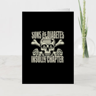 Sons of Diabetes insulin chapter Foil Greeting Card