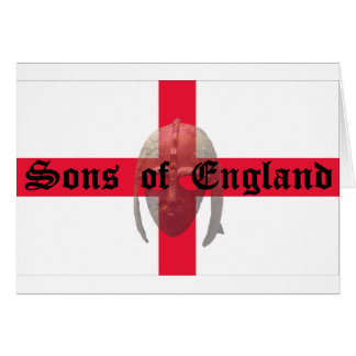 Sons of England text Saxon Helmet Cards