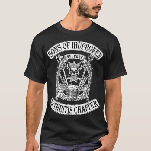 Sons of Ibuprofen Arthritis Chapter Funny Old Bike T_Shirt