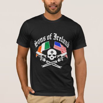 Sons Of Ireland T-shirt by RobotFace at Zazzle