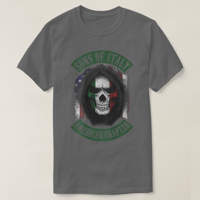 sons of Italy american chapter  T-Shirt (Design Front)