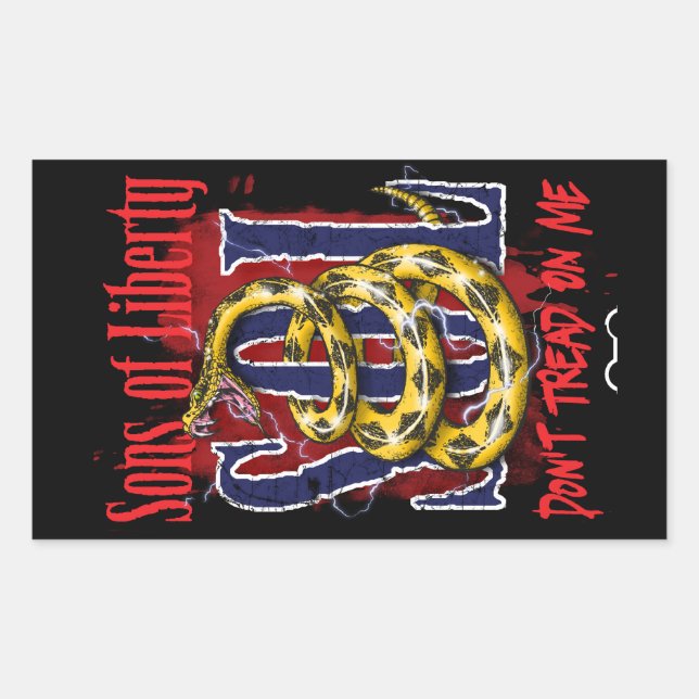 Sons of Liberty DON'T TREAD ON ME stickers (Front)