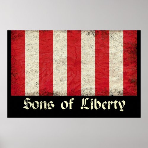 Sons of Liberty Flag Poster