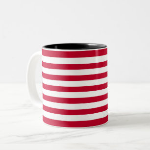 Sons of Liberty flag revolution stripes united sta Two-Tone Coffee Mug
